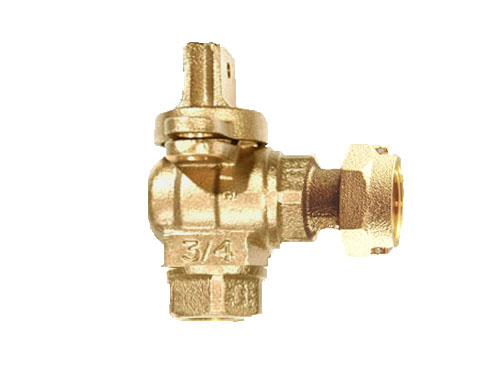 NO-LEAD FIP X METER FULL PORT ANGLE METERVALVE WITH LOCK